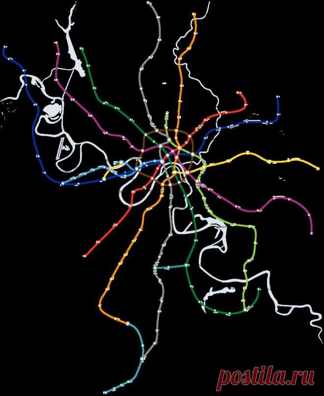 Карта метро Москвы / интерактивная схема московского метро