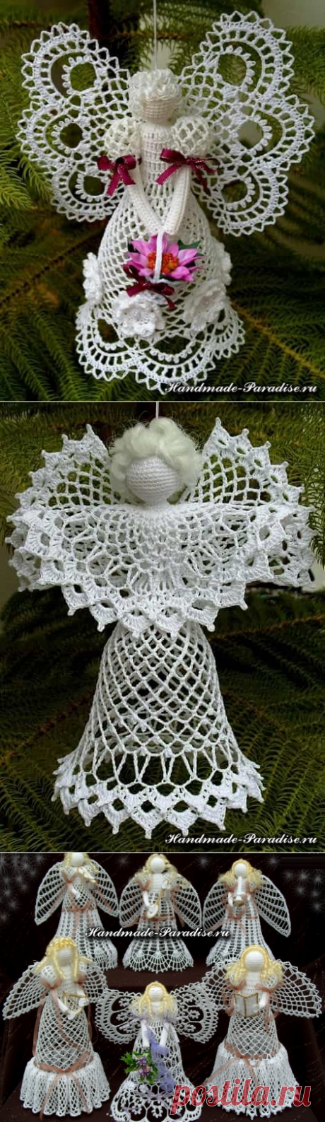 Схемы ажурных ангелов крючком - Handmade-Paradise