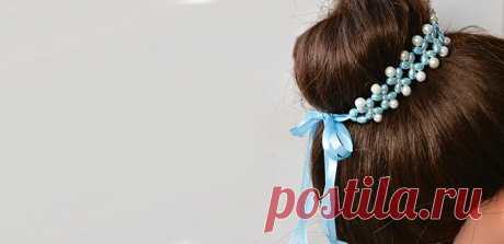 How to Make Fresh Beaded Hair Accessory with Satin Ribbon and Pearl Beads - Pandahall.com