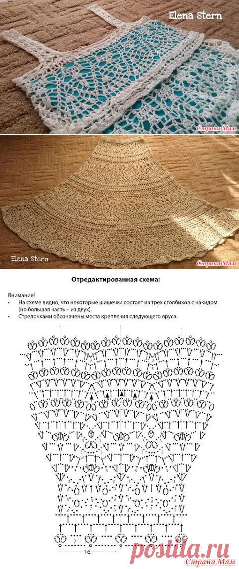 Сарафан и юбочка по мотивам Анны Костуровой - Вязание - Страна Мам