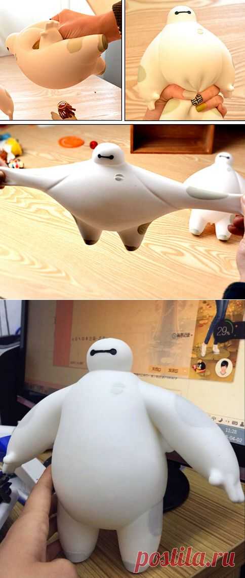 Creative большой hero 6 действие рисунок игрушка мягкий Baymax робот кукла расслабиться игрушка вентиляционные мяч вспышка лёгкие игрушки купить на AliExpress