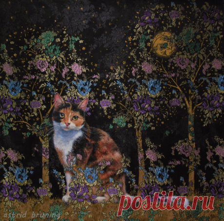 Кошки. Художница Astrid Bruning