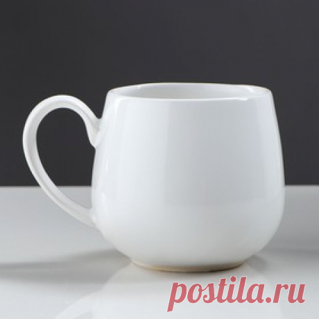 Чашка "Петелька" белая, 0,4 л Цена: 185.00 руб. Закажите прямо сейчас!