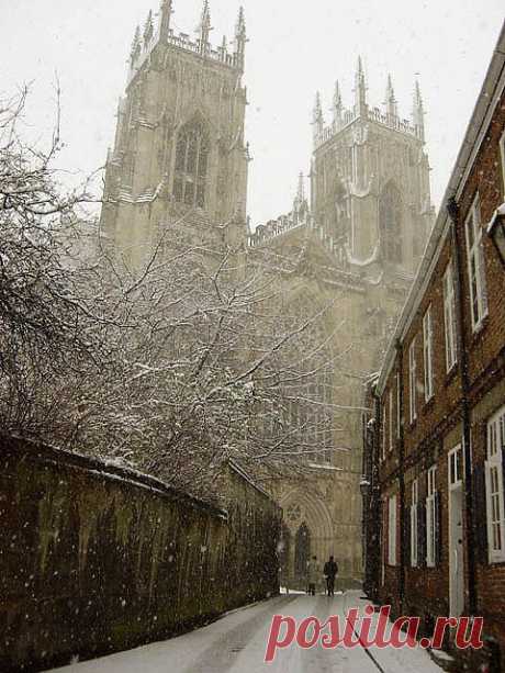 Snowy Day, York, England