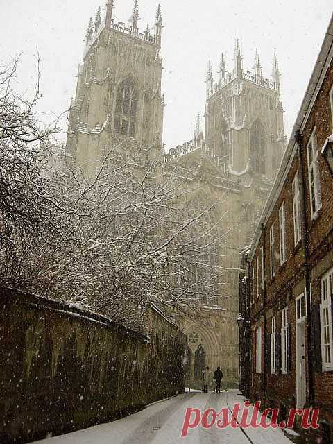 Snowy Day, York, England