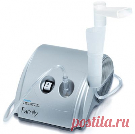 Ингалятор PHILIPS Respironics Family Silver. Купить компрессорный небулайзер Philips Respironics Family Silver.