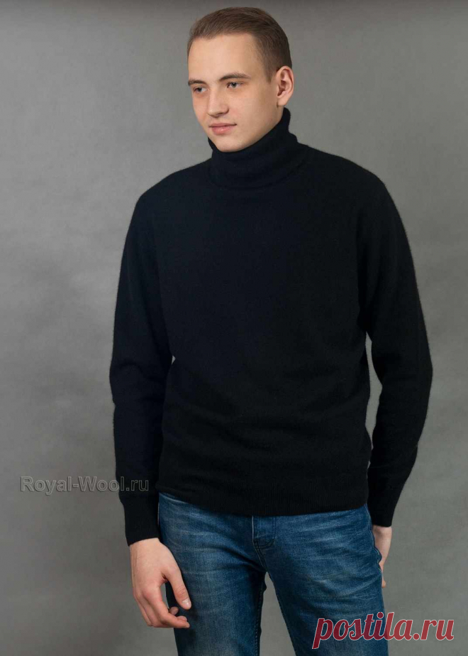 Черный мужской свитер Пошаговые мастер-классы по шитью своими руками, вязанию, рукоделию, декорированию, швейные мастер-классы для начинающих, фото и видеоуроки.