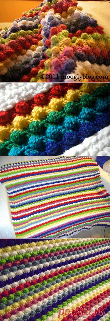 Узор Ананас. The Blackberry Salad Striped Blanket CHART!.