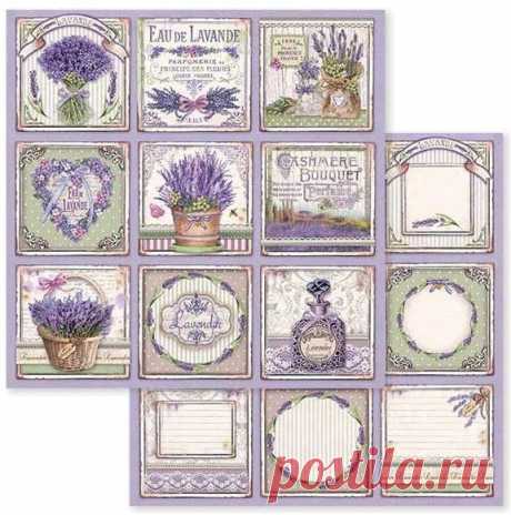 Stamperia - Provence - Cutout Cards 12"x12" Paper
