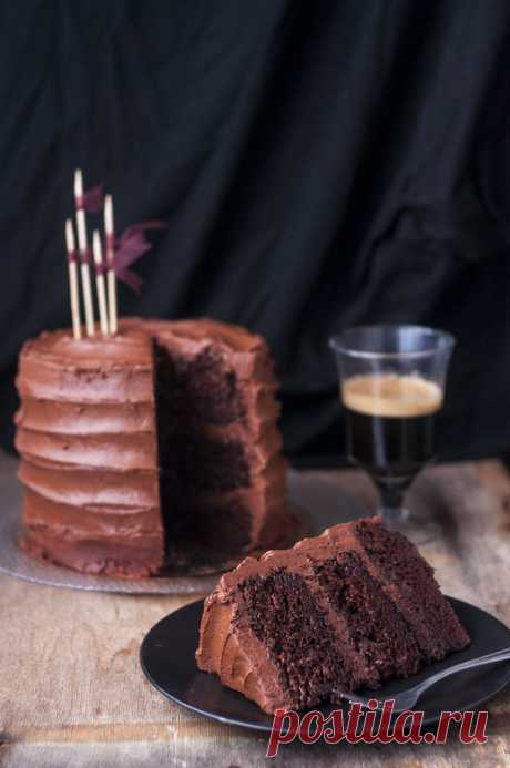 Шоколадный торт - something sweet to a cup of coffee