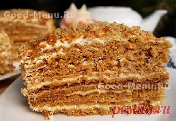 ТОРТ МЕДОВИК со сметанным кремом - рецепт с пошаговыми фото