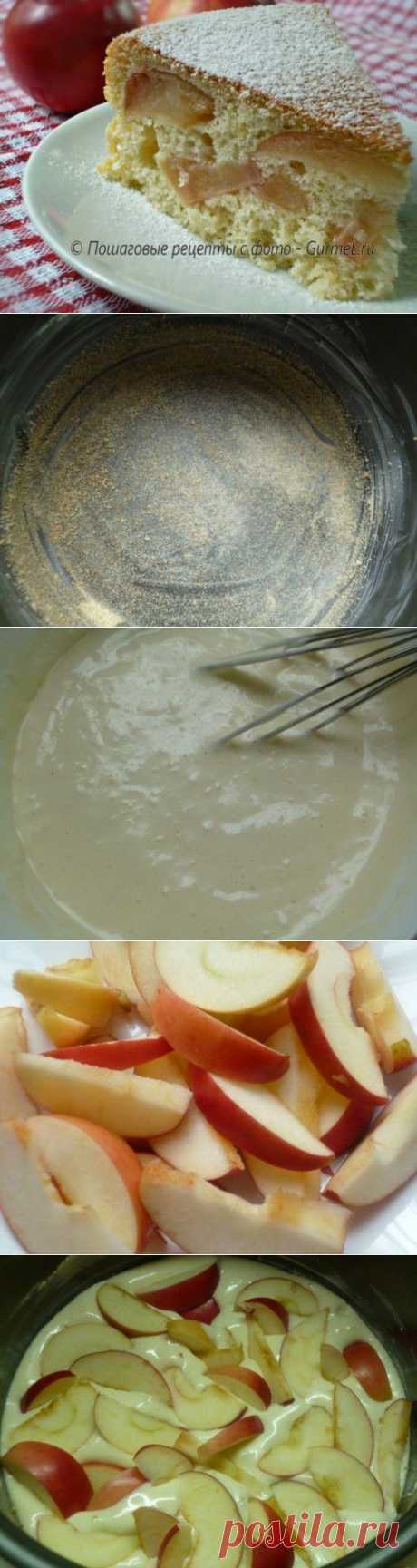 Шарлотка с яблоками в мультиварке