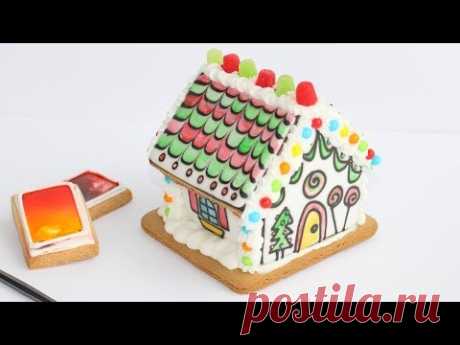 No Mess Gingerbread Party - Paint A Cookie Gingerbread House Decorating - Instrumental Relaxing