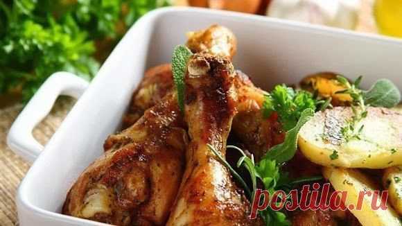 шеф-повар Одноклассники: Ароматная курица с картофелем по-итальянски