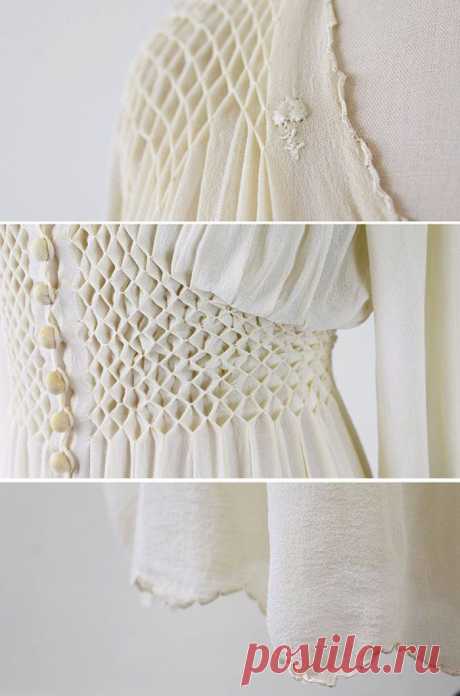 Великолепная вышивка, нежнейшее кружево, шелковые ленты: прекрасные детали антикварных платьев - Ярмарка Мастеров - ручная работа, handmade