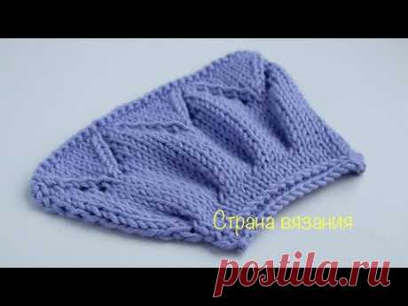 Складки спицами. Knitting tips. Knitting pleats.