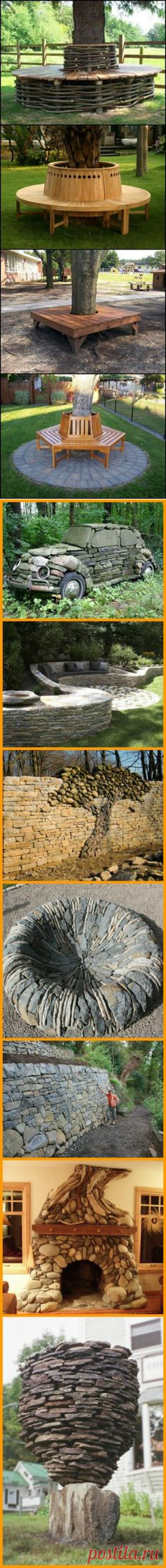 (202) Stone patio and pergola | Outdoor