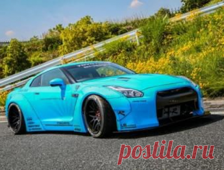 Nissan GT-R в обвесе Liberty Walk на дисках Forgiato Wheels