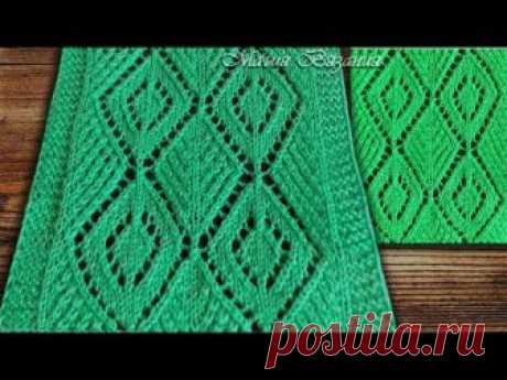 Узор с ромбами к пуловеру Charlekote из журнала The Knitter