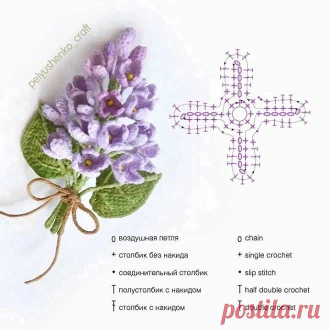 Вяжем весенние цветы крючком
