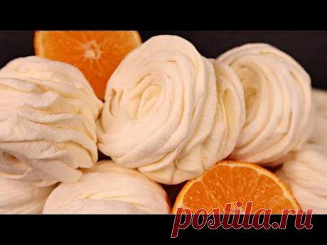 ЗИМНИЙ Зефир ИЗ СОКА Апельсина! БЕЗ ПЮРЕ, БЕЗ Уваривания / Апельсиновый зефир | Оливьедка