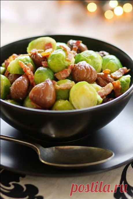 Рецепт брюссельской капусты с сосисками - Быстрый обед и ужин . 1001 ЕДА вкусные рецепты с фото!