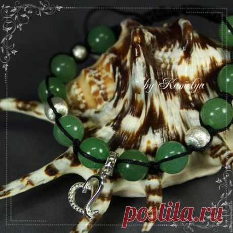Купить Браслет Шамбала Shamballa &quot;Love story&quot; - натуральные камни, серебро 925 пробы