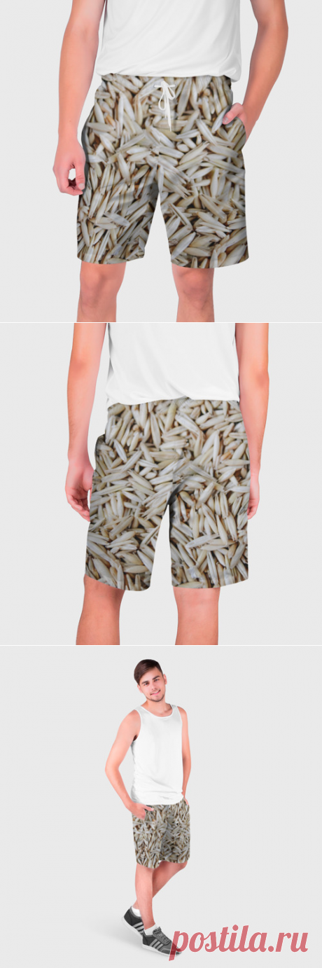 Мужские шорты 3D Зёрна овса - купить по цене 2090 руб в интернет-магазине Всемайки, арт 3651227