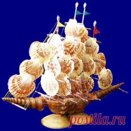 Поделки из ракушек.