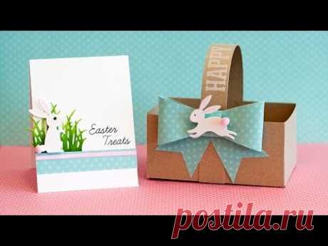 DIY Paper Basket, Bow and Card