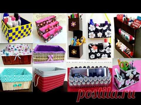 12 CARDBOARD BOXES IDEAS / 12 Cardboard Box Organizer Ideas/12 cardboard box craft ideas for storage