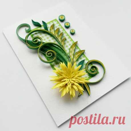 Quilled Birthday Card Mother's Day Card Quilling by Gericards