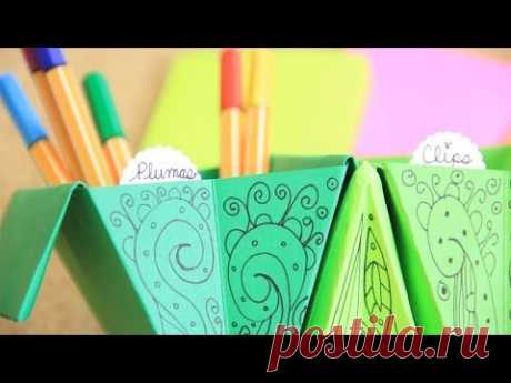 Accordion box: fácil organizador de origami acordeón | Craftingeek
