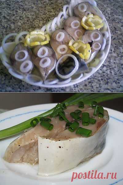 Солёная скумбрия : Рыбные блюда