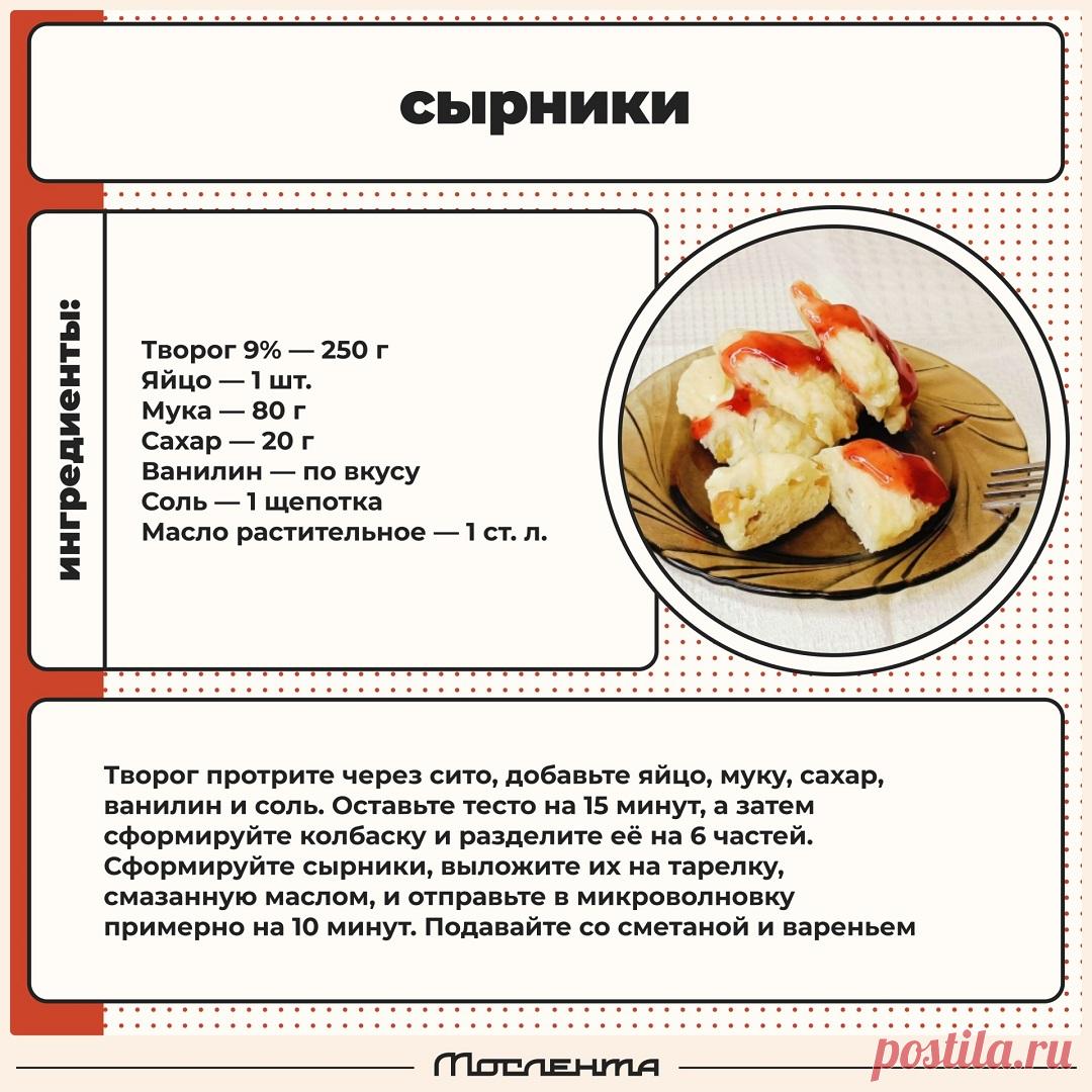 Сырники в микроволновке