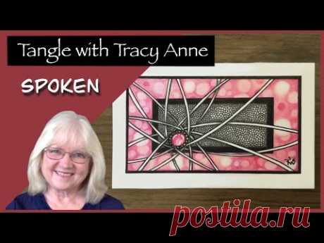 How to tangle 'Spoken' and create a BOKEH effect with coloured pencils.