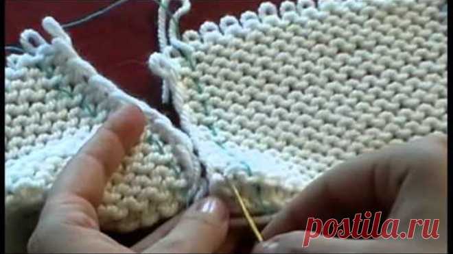 4. Трикотажные швы. Вертикальный трикотажный шов по изнаночной глади. Knitting seams #knitting