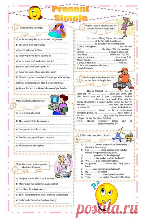 Present Simple exercises worksheet - Free ESL printable worksheets made by teachers