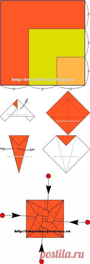 Условные обозначения в оригами — часть 2. | Бумажная страна