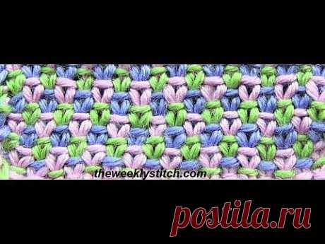 ▶ Three Color Linen Stitch - YouTube