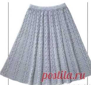 Схема юбки крючком