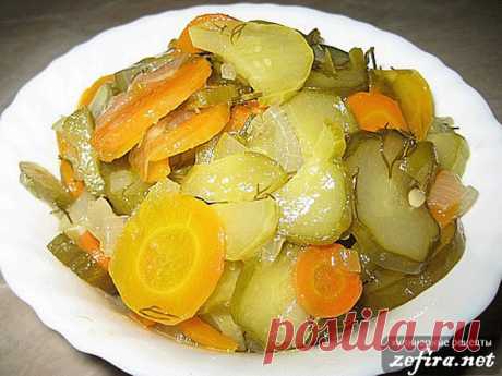 САЛАТ ИЗ ОГУРЦОВ &quot;ЗИМНИЙ&quot;. ПРОСТОЙ И ВКУСНЫЙ.