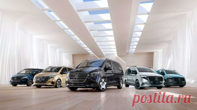 Mercedes демонстрирует обновленные EQV, V-Class, Vito и eVito