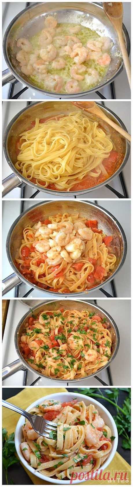 Spicy Shrimp &amp; Tomato Pasta Recipe! | Recipes