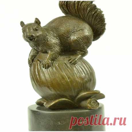 Signed Paurtrot Squirrel Vintage Art Bronze Sculpture Statue Figurine Q | eBay