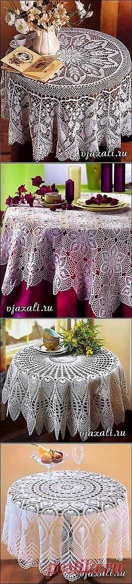 Сказочно красивые скатерти! | Вязание крючком и спицами