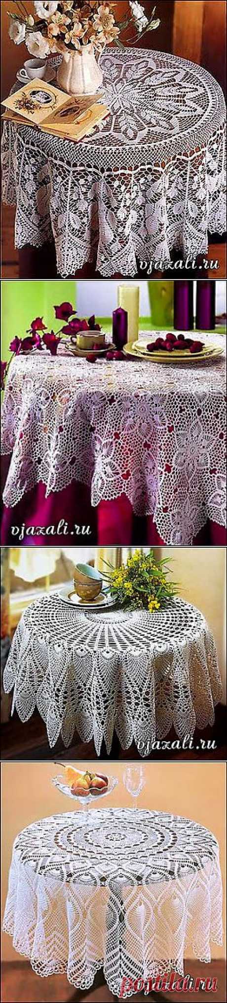 Сказочно красивые скатерти! | Вязание крючком и спицами