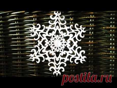 How to make a paper snowflake СНЕЖИНКА ИЗ БУМАГИ  КАК ВЫРЕЗАТЬ СНЕЖИНКУ  How to cut snowflakes