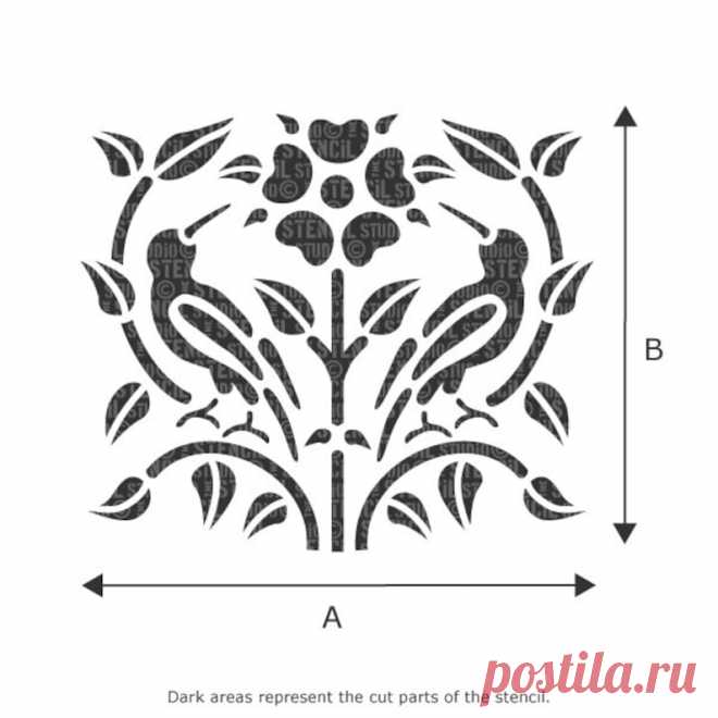 Artes y oficios Kelmscott Border Stencil Plantillas artesanales Plantillas tradicionales Plantillas de pared reutilizables 10483 - Etsy Chile