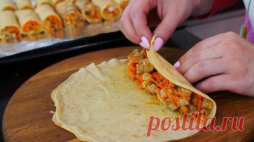 Фаршированные блины очень вкусный перекус Подписывайтесь на мой канал: https://zen.yandex.ru/olgamatvey 
а также Youtube:  https://goo.gl/gNtayw
***
Лук 2 -3 шт
Молоко 0,5 литра
Яйца 4…